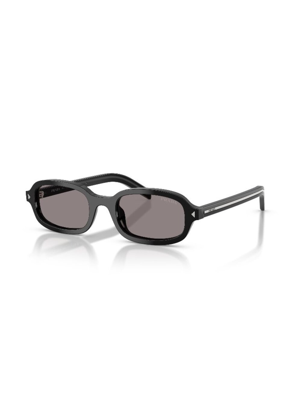 New Prada Women's Sunglasses Black Grey Lens Acetate Frame PR D06S 16K03D 50